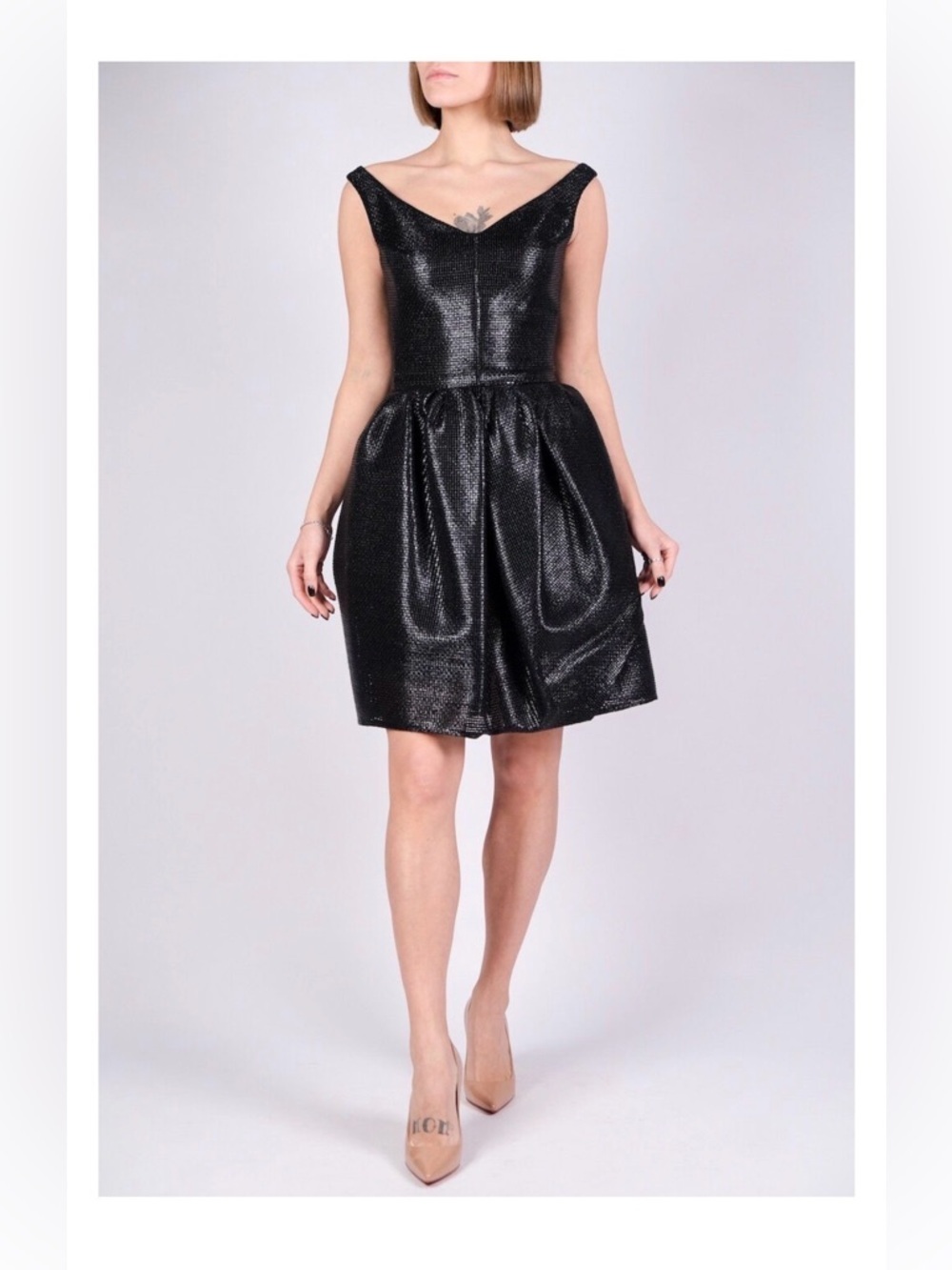 🖤 Carven Black Cocktail Dress – FR 38 (US 4–6